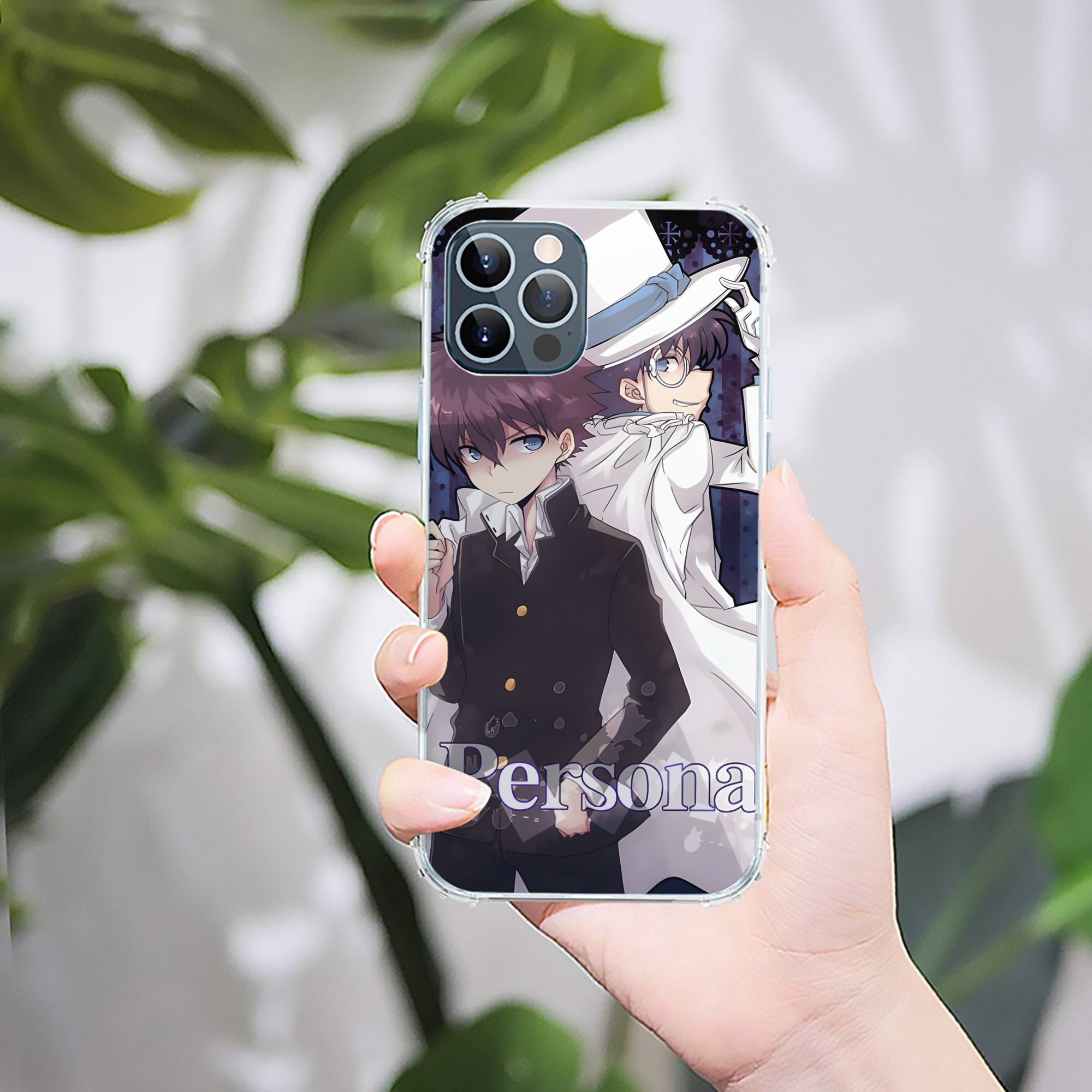 （画像用） 名探偵コナン Detective Conan 【iPhone 12シリーズ対応】透明スマホケース（クリアソフトケース）